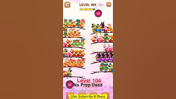 #bird #sort 2 #color #puzzle #level 104 #birdsort #colour #gaming #viral #trending #shorts #solution