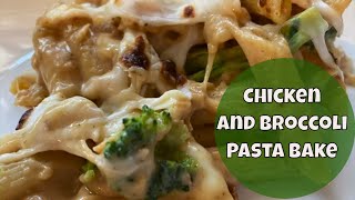 Chicken and Broccoli Pasta Bake Recipe - Creamy, Cheesy Chicken and Broccoli Skillet