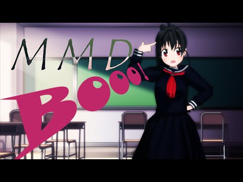 【MMD】Booo！をオリジナル娘に踊ってもらいました。