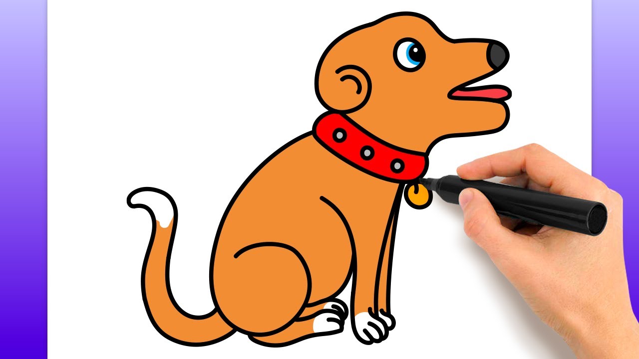Cómo Dibujar Un Perro Del Número 662 | Tutorial De Dibujo Fácil - YouTube