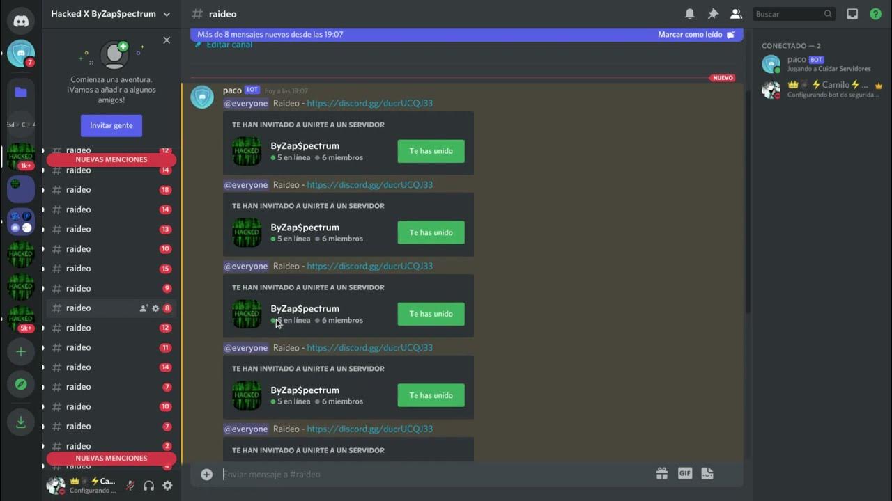 Como raidear un server de discord 2021 sin programas - PC y Android ...