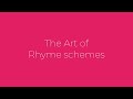 Dizasta Vina - The Art of Rhyme Schemes