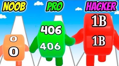 level up numbers noob vs pro vs hacker - all max level iOS trailer gameplay #levelupnumbers