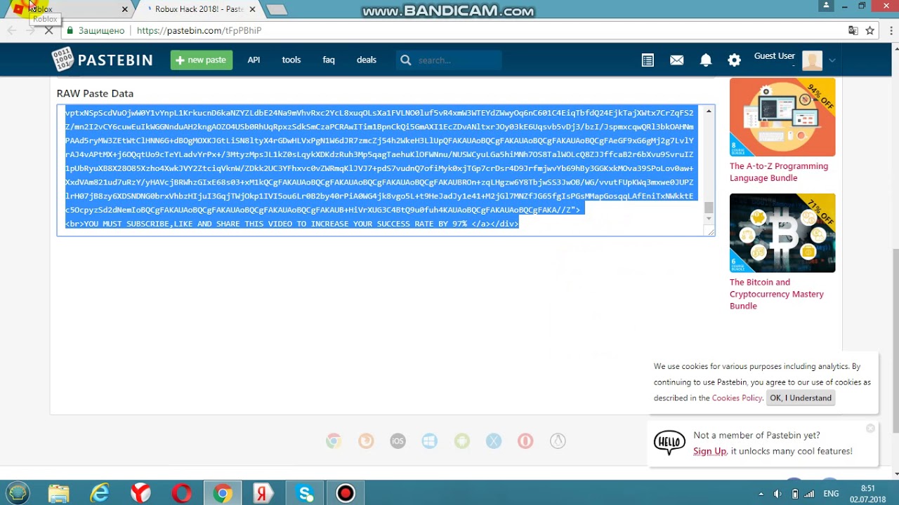 roblox robux hack pastebin 2018