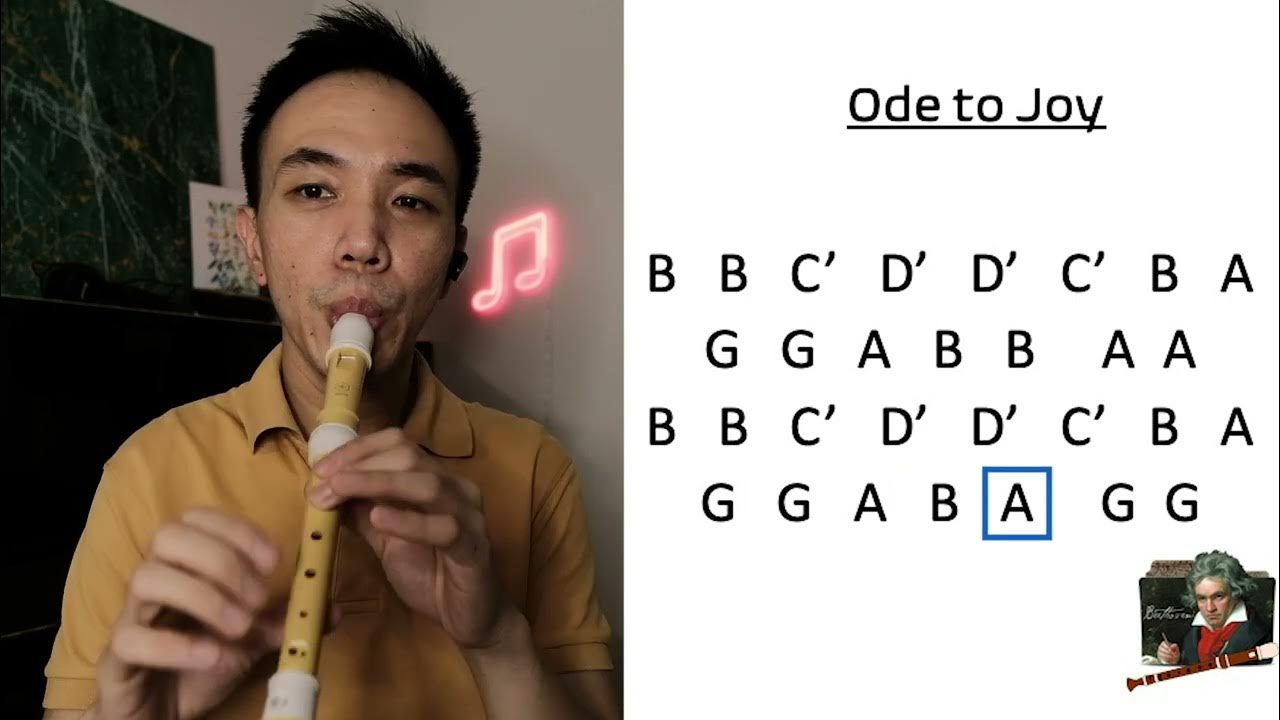 Ode to Joy Recorder Play Along YouTube