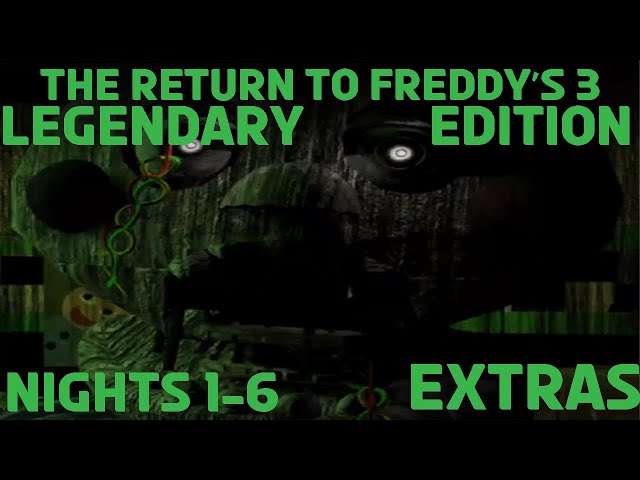 Five Nights at Freddy's 3 Full playthrough Nights 1-6 ,Extras, +