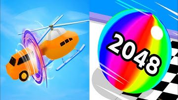 Ball Run 2048 vs Shape Shifting - All Levels SpeedRun Gameplay