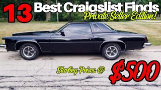 Private Seller Specials: 13 Best Classic Car Deals on Craigslist!