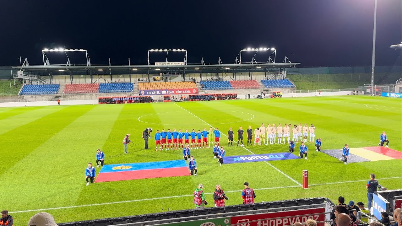 Liechtenstein national anthem 🇱🇮 Liechtenstein - Belgium 🇱🇮🇧🇪 World Cup 2026 Qualifiers 