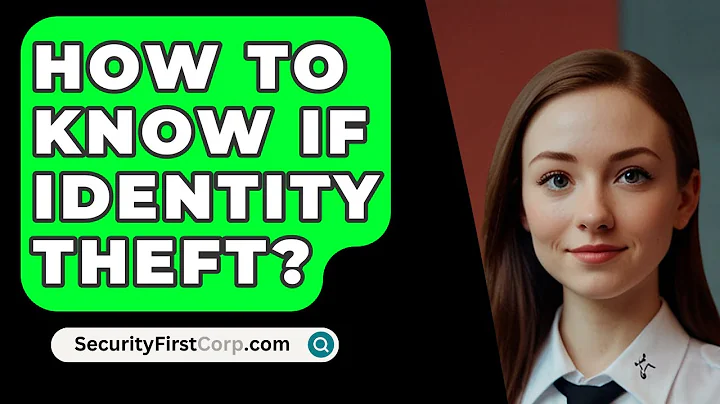 How To Know If Identity Theft? - SecurityFirstCorp.com
