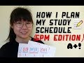 HOW I PLAN MY STUDY SCHEDULE (FULL A+ IN SPM) | victoriactual