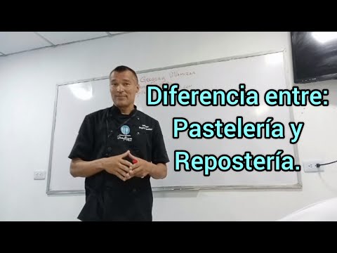 Diferencia entre Pastelería y Repostería.