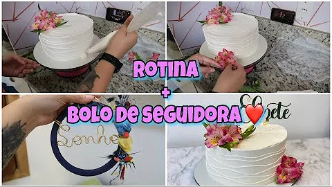 VLOG: DECORANDO BOLO DE SEGUIDORA + RECEBIDOS DE N...