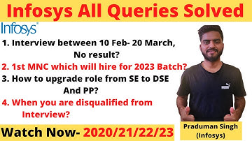 infosys all queries solved | when hiring for 2023 batch? | infosys interview result 2022