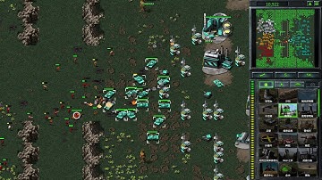 C&C Remastered-Mujalli Mod-Random VS 5 Hard AI "Barracks Attacks - Respect For Killing Zone 23"