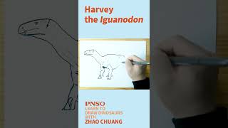 Full Body Drawing of an Iguanodon--Learn to Draw Dinosaurs with ZHAO Chuang