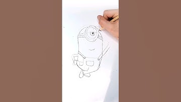 How to Draw Minion Stuart #shorts #drawing #minions