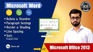 Bullets & Number _ Border & Shading _ Line Spacing _ Sort _ in Microsoft Word