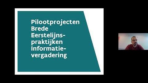 Infovergadering Oproep brede eerstelijnspraktijken - 23 november 2021