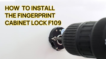 How to install the fingerprint cabinet lock F109