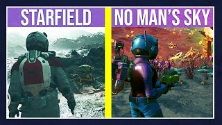 Starfield vs No Man's Sky Graphics Comparison (New Gameplay - Xbox Bethesda Showcase)