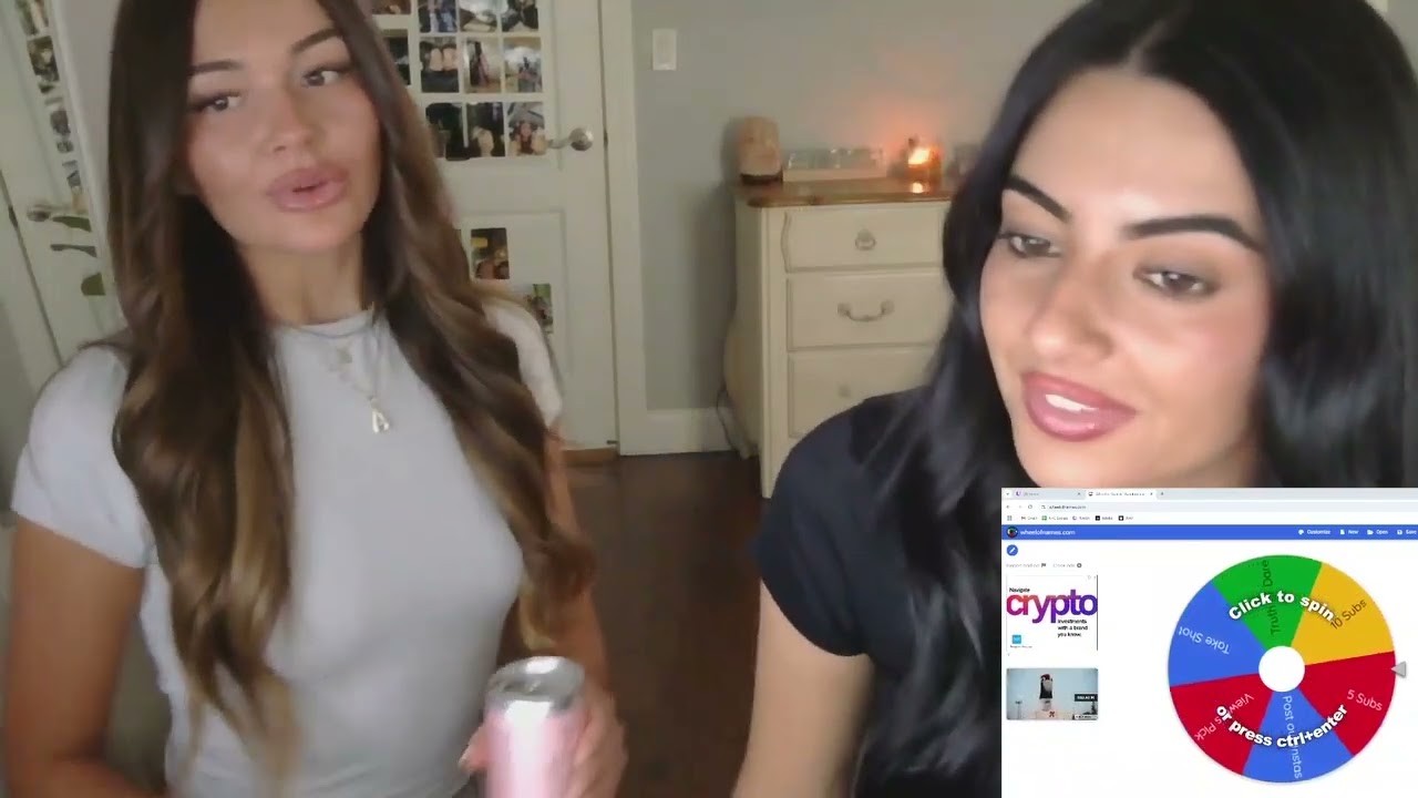 Christina and Amber stream for Chris bday party 3