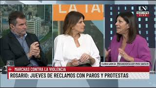 Rosario: jueves de reclamos con paros y protestas contra la violencia