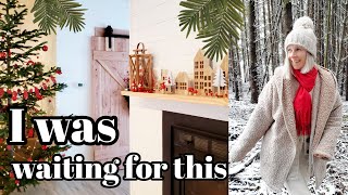 ONE YEAR AFTER WE MOVED INTO A FIXER UPPER | SNOWSTORM AND CHRISTMAS | making firewood