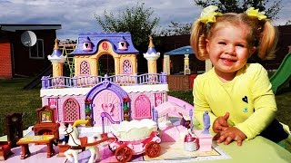 Распаковка игрушки ЗАМОК ПРИНЦЕССЫ Keenway Для Детей UNBOXING toys Disney Princess Castle