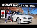BMW F10 F11 BLOWER MOTOR FAN FUSE LOCATION BMW 528i 535i 520i 530i 550i 518d 520d 525d 530d 535d