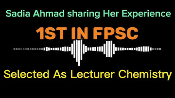 How to prepare FPSC Lecturer chemistry