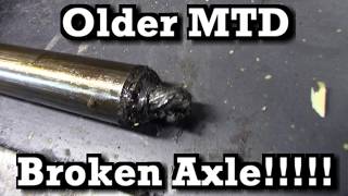 Older MTD Transmission Broken Axle Fix!!!