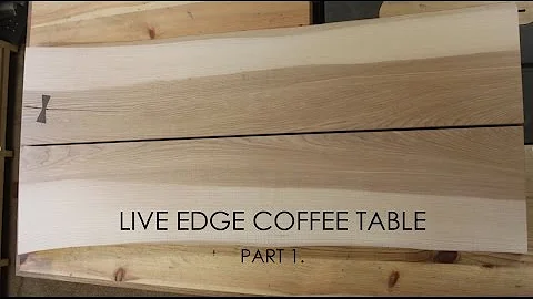 live edge coffee table Part 1