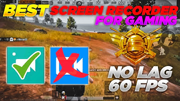 Adv Screen Recorder | Best Screen Recorder For Pubg Mobile BGMI Free Fire | Best Settings No Lag