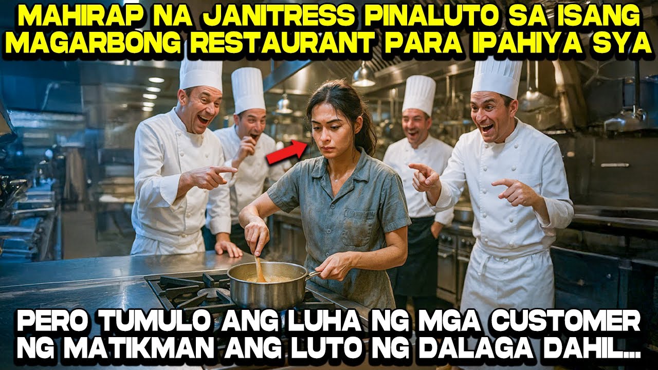 Mahirap na Janitress Pinaluto sa Magarbong Restaurant para ipahiya siya, Pero...