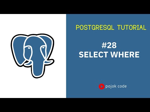 POSTGRESQL TUTORIAL #28 SELECT WHERE