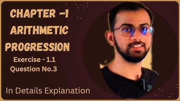 Arithmetic Progression | Exercise 1.1 | Question No. 3 | Easy steps