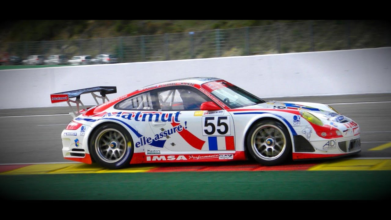 Porsche 997 GT3 RSR on Spa - Flat 6 sound ! [HD] - YouTube