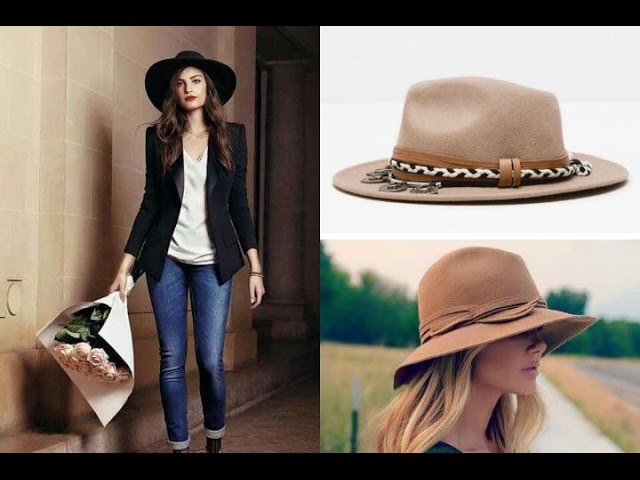 OUTFITS con sombrero | cómo llevar y combinar sombrero tendencias 2018  #streetstyle - YouTube