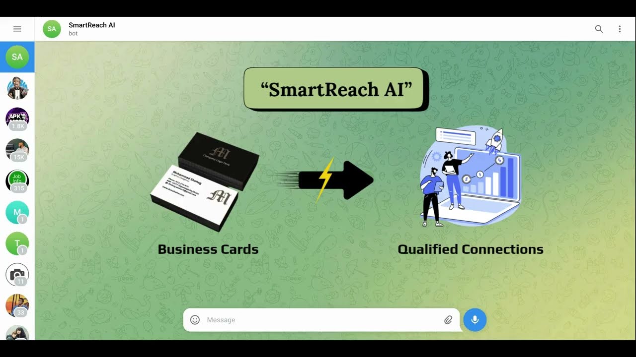 Turn Business Cards into Qualified Leads with AI | SmartReach AI Demo