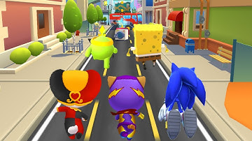 Talking Tom Gold Run vs Talking Tom Hero Dash vs Om Nom : Run vs Sonic Dash vs SpongeRun
