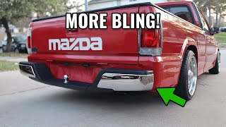 Chrome Rear Bumper Install Mazda B2000 B2200 | Flake Garage