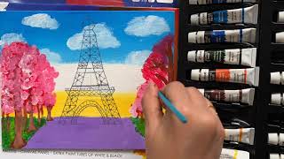 Easy drawing Eiffel tower#easy painting screenshot 4