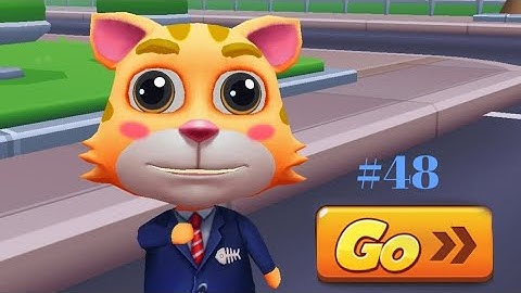 Cat Runner game Play video | Cat collect coins Subway runner game video | cat game video #48