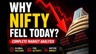 Why Nifty Fell Today? Complete Market Analysis | Nifty, Sensex & Stock Market News