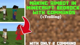 How to make aimbot/homing arrow in Minecraft bedrock