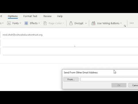 Video: Jak odesíláte jménem aplikace v aplikaci Outlook?