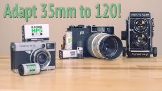 Adapting 35mm to 120 Medium Format