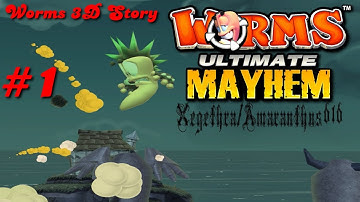 Worms Ultimate Mayhem - Worms 3d Story - Part 1 - [With Commentary]