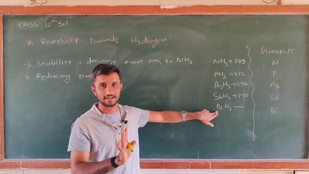 Reactivity of Group-15 towards Hydrogen and Oxygen